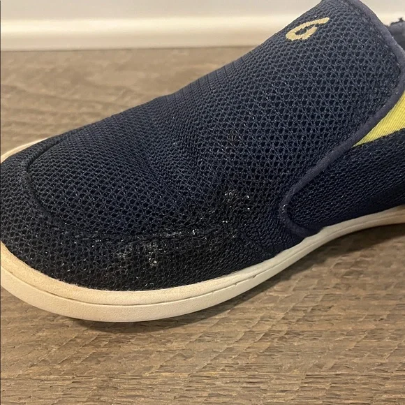 OluKai Nohea Mesh Shoes Navy Blue Slip On Lightweight Loafers - Boys Size 13 - Picture 5 of 11
